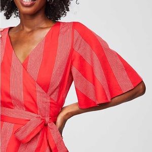 LOFT Cotton Wrap Top
